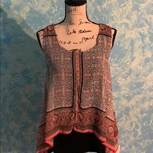 Flowy patterned tank top